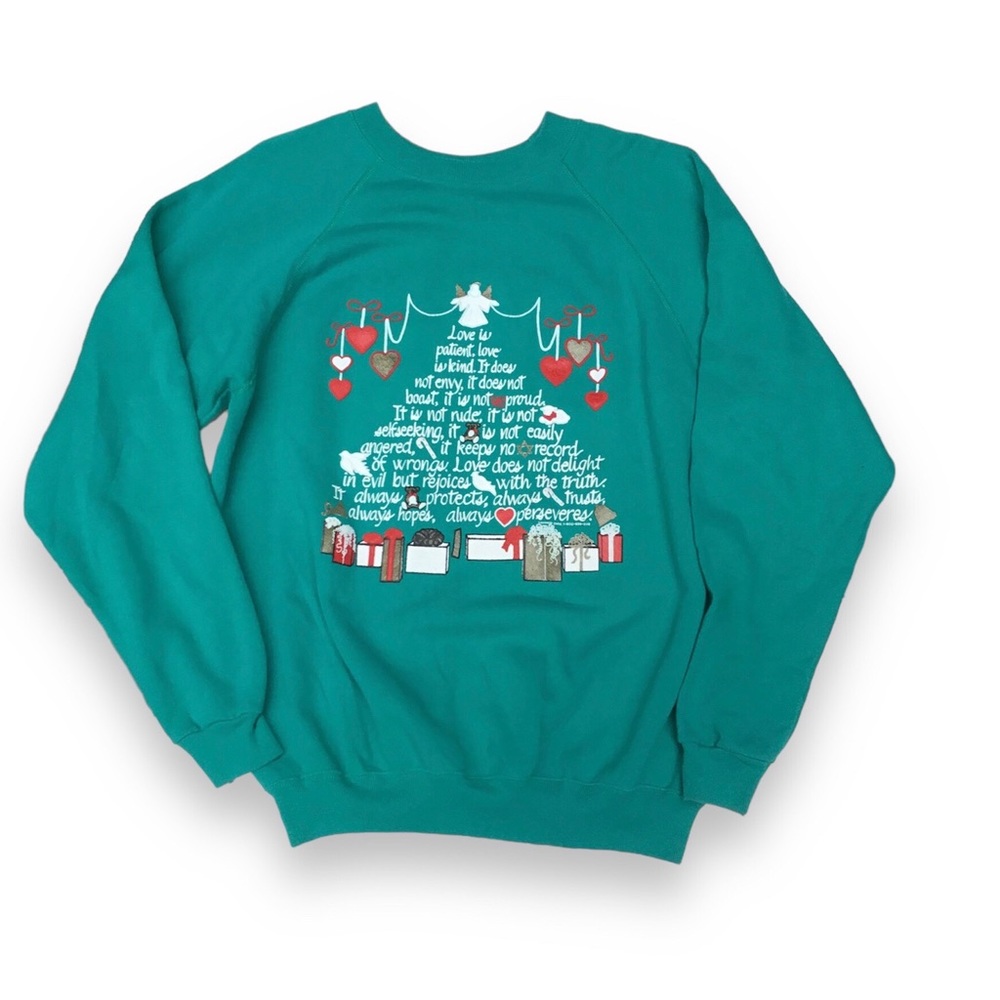 Vintage 1980’s Christmas Love Crewneck Sweatshirt XL